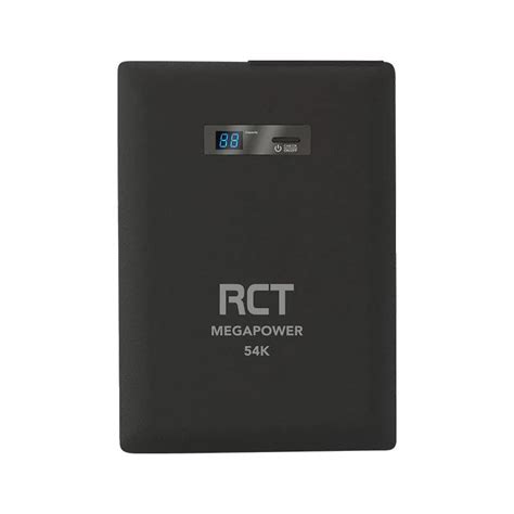 RCT MEGAPOWER S 54000mAh AC Lithium Power Bank; 2 x 230V AC Outlet; 2.4A USB Type A and 1 x 3A USB Type C with PD support